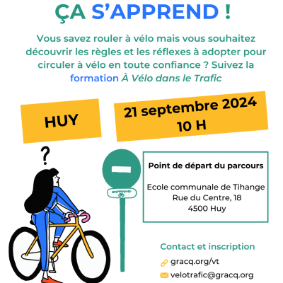 Formation, balades : Septembre à vélo